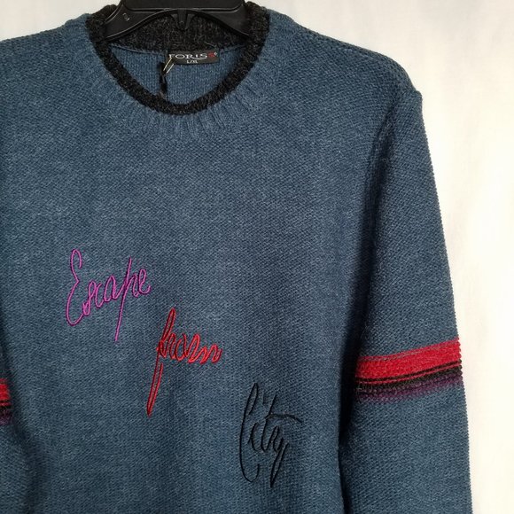 Foriss Escape From City Wool Blend Knit Sweater - Picture 6 of 15